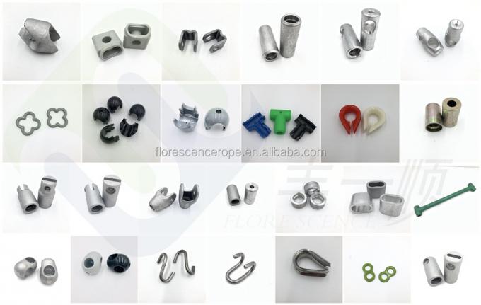 16mm*500m Polyester ترکیب طناب برای زمین بازی در فضای باز صعود شبکه 5