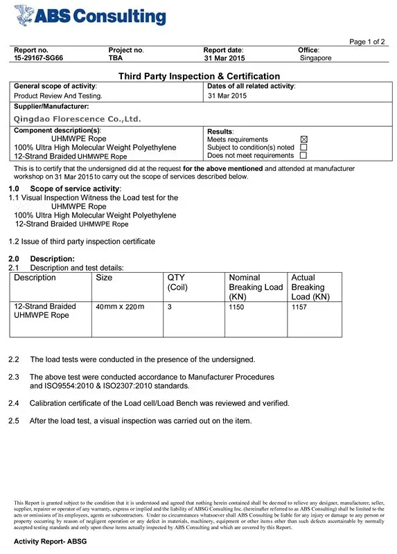 پلی پروپیلن PP 8 رشته طناب شناور برای لنگر انداختن کشتی با طول کم 9