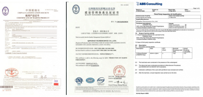 12 رشته UHMWPE طناب مصنوعی UHMWPE طناب کشتی 13