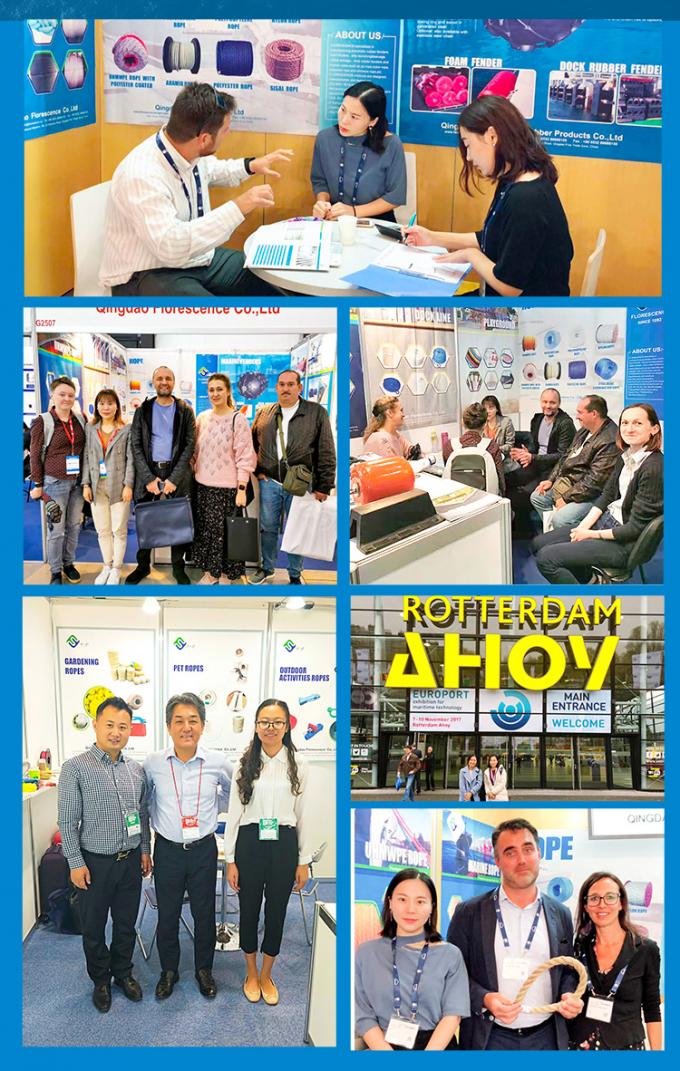 طناب لنگر سفید با قدرت بالا از پلی پروپیلن 8 رشته 64 میلی متر برای طناب دریایی 16