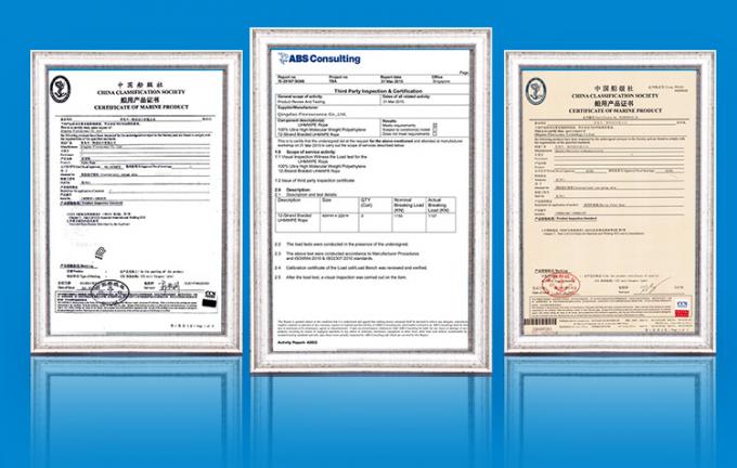 طناب لنگر سفید با قدرت بالا از پلی پروپیلن 8 رشته 64 میلی متر برای طناب دریایی 17