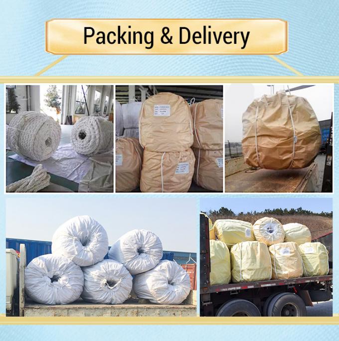 طناب سیم فیبر مصنوعی UHMWPE 12 رشته ای با قدرت بالا قطر 48 میلی متر برای کشتی های دریایی 7