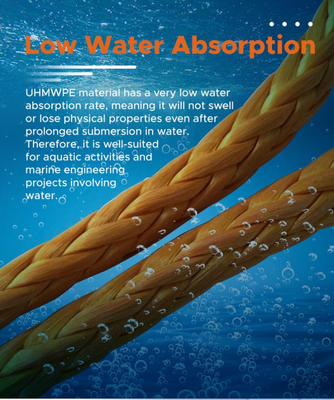 طناب دوگانه UHMWPE پوشه پلی استری 56mmx240m با حلقه چشم جفت 5