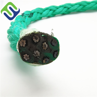 طناب ترکیبی 8 رشته PP تک رشته ای 1000 متر در هر رول برای کشتی کابل کشی