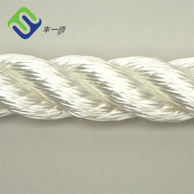 20mm/24mm 220m 3 رشته نایلون خم شده با رنگ سفید