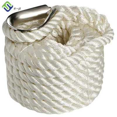 طناب پیچ خورده نایلونی 16 میلی متر در 220 متر 3 رشته برای استفاده دریایی