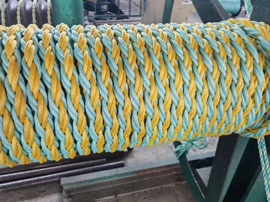 44mmx500m کار سنگین کشتی 8 رشته PP ترکیب سیم طناب فروش داغ