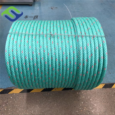 16mm سیم فولادی هسته Pp پیپلی پروپیلن ترکیب طناب برای صنعت ماهیگیری