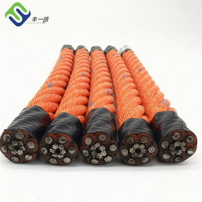 16mm سیم فولادی هسته Pp پیپلی پروپیلن ترکیب طناب برای صنعت ماهیگیری