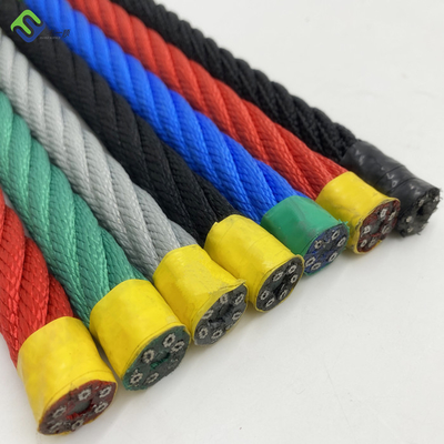 16mm 6 رشته پیچ PP ترکیب طناب با لوازم جانبی برای شبکه صعود