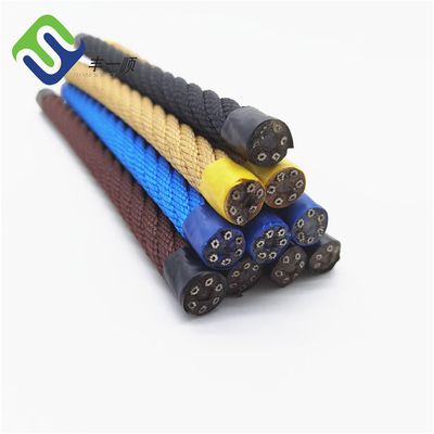 16mm 6 رشته پیچ PP ترکیب طناب با لوازم جانبی برای شبکه صعود