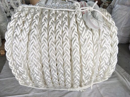 56mm 8-Strand Braided Marine Mooring Rope with 220m Length for Heavy Duty Use