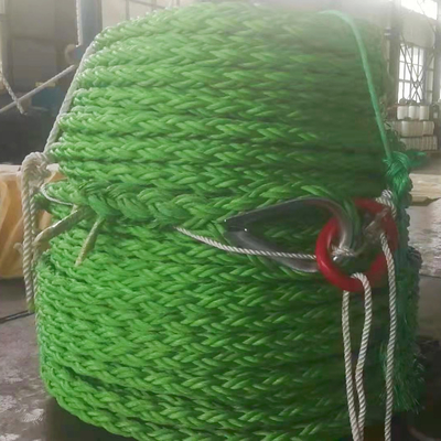 رنگ سبز 44mmx500m 8 رشته پی پی ترکیب سیم برای دریای عمیق