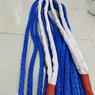 طناب لنگر 12 رشته ای UHMWPE آبی مصنوعی با قدرت بالا 25mm