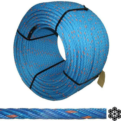 6 رشته پی پی ترکیب طناب 6x19 iwrc / fc 18mm / 20mm با رنگ سفارشی