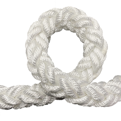 100٪ مقاومت UV بالا 40mm 8 12 رشته Dacron Polyester Multifilament Marine Mooring Rope