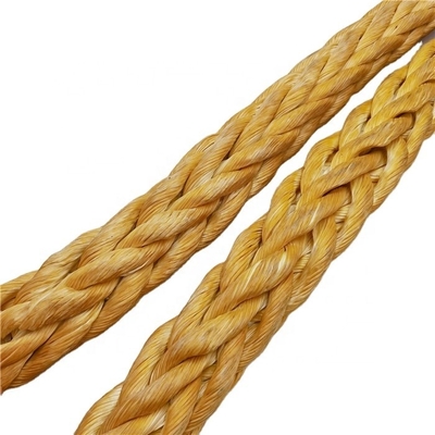 طناب 12 رشته ای مصنوعی 20mm-120mm Uhmwpe Marine Mooring Rope با چند رنگ