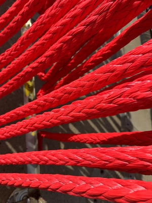 کشش بالا 12 رشته تراشیده Uhmwpe کشتی بندر طناب کشش