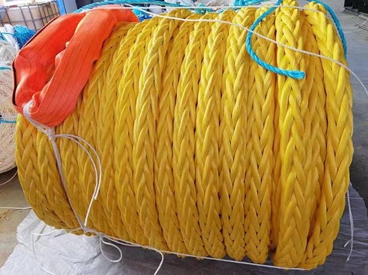 کشش بالا 12 رشته تراشیده Uhmwpe کشتی بندر طناب کشش