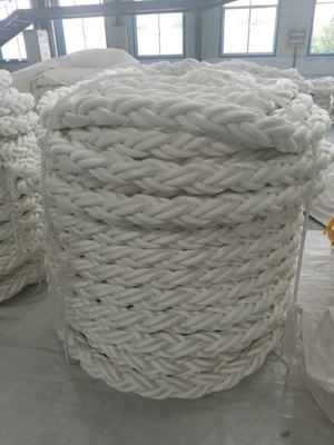 طناب شناور شناور 64mm 8 رشته تراختگی PP Multifilament Marine Mooring