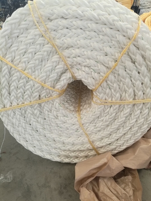 طناب شناور شناور 64mm 8 رشته تراختگی PP Multifilament Marine Mooring