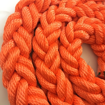 100٪ مقاومت UV بالا 40mm 8 12 رشته Dacron Polyester Multifilament Marine Mooring Rope