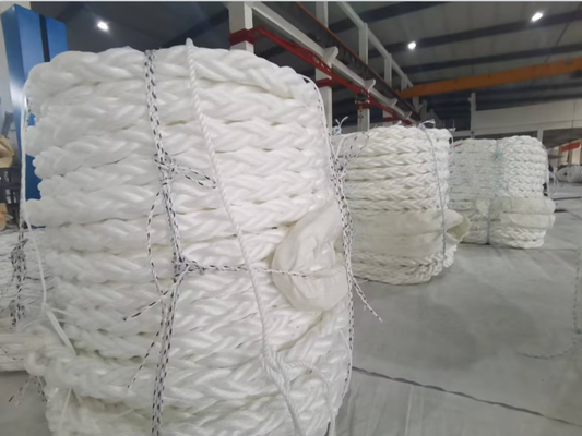 طناب شناور شناور 64mm 8 رشته تراختگی PP Multifilament Marine Mooring