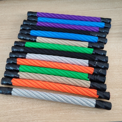 6 رشته 16mm پی پی ترکیب طناب برای دوام بیرونی طناب زمین بازی