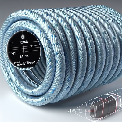 طناب لنگر انداختن دریایی 8 رشته ای PP 30mm-120mm پلی پروپیلن شناور