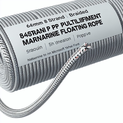 طناب لنگر انداختن دریایی 8 رشته ای PP 30mm-120mm پلی پروپیلن شناور