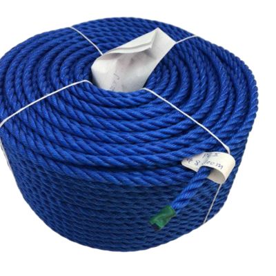 عمده فروشی رنگ زرد 3 رشته Polypropylene Rope فیبر تک رشته ای با 600ft