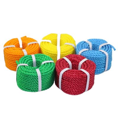Multi Colors 3 Strands 4 Strands PE Polyethylene Rope For Fishing Marine