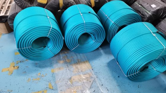 طناب ترکیبی زمین بازی در فضای باز 500 متری بافته شده 6 رشته ای برای شبکه های صعود