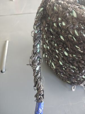 طناب های پرورش صدف 3 رشته ای پلی پروپیلن 16mmx220m رنگ مشکی با مقاومت در برابر اشعه ماوراء بنفش ساخت فلورسانس