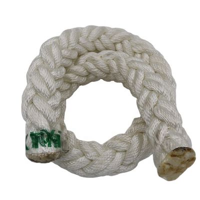 8 Strand Braided Polyester Mooring Rope Used For Ship Hawser Polyester With Coil Packing