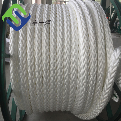 خط بند نایلونی 48mmx220m Hawser 8 Strand Braided Yacht Rope