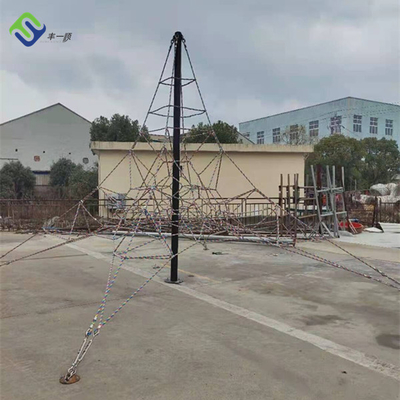 شبکه کوهنوردی سفارشی Pyramid Playset 8x8x6m برای تجهیزات زمین بازی