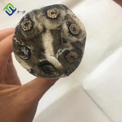 طناب سیمی ترکیبی PP یک رشته سیم فولادی با هسته 6 رشته 16 میلی متری طناب زمین بازی