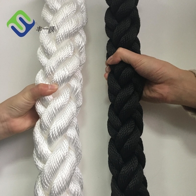 سیم پیچ بند ناف پلی استر سفید طناب 8 رشته ای دریایی 220 متری