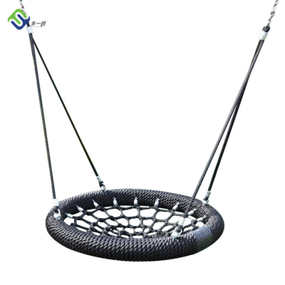 صندلی چرخشی آشیانه پرنده پلی استر 4 رشته در فضای باز با بار شکستن 500 کیلوگرم