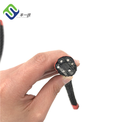 طناب سیمی زمین بازی 6 رشته 16 میلی متری پلی استر ترکیبی برای تورهای کوهنوردی