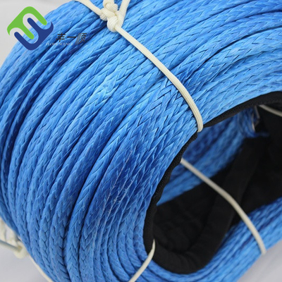 وینچ مصنوعی 12 رشته طناب UHMWPE 10 میلی متری مقاوم در برابر سایش کشش بالا