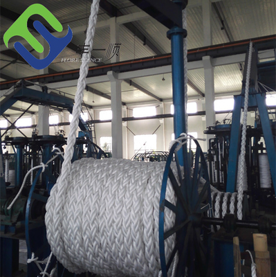 8 Strand Marine Mooring Tail Hawser 10-160mm برای خط اسکله طناب کشتی قایق