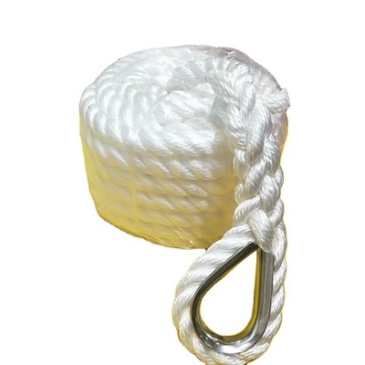 20mm/24mm 220m 3 رشته نایلون خم شده با رنگ سفید