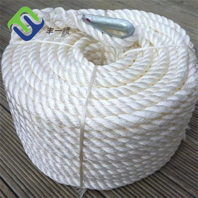طناب مهار دریایی نایلونی 3 رشته ای پیچ خورده 16 میلی متری