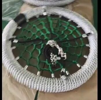 خاکستری سبز رنگ مخلوط 100 سانتی متر قطر 12 سانتی متر حلقه زمین بازی شبکه سوئیینگ با ظرفیت بارگذاری بالا
