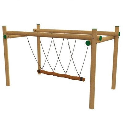 150mm*2.5m در فضای باز پل طناب چرخان کودکان برای تجهیزات زمین بازی