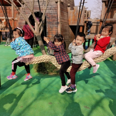 Rope Swing Suspension Rope Bridge 120mm تجهیزات زمین بازی در فضای باز