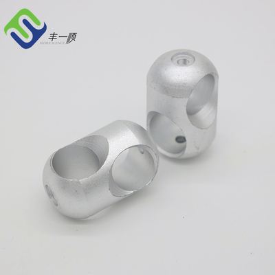 طناب نقره ای صلیب زمین بازی اتصال طناب آلومینیومی 16mm 34g