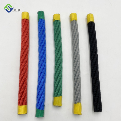 طناب زمین بازی پلی استر 6 رشته ای مقاوم در برابر اشعه ماوراء بنفش 16 میلی متر 18 میلی متر 20 میلی متر
